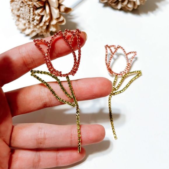 Tulip earrings M110 - Picture 4 of 6